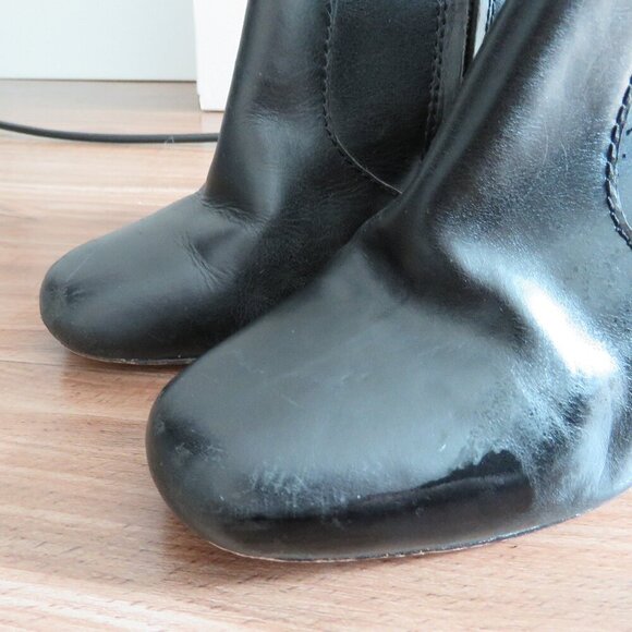 MADEWELL The Sutton Ankle Boots in Black Leather Minimalist Classic - Size US 8 - Picture 6 of 14